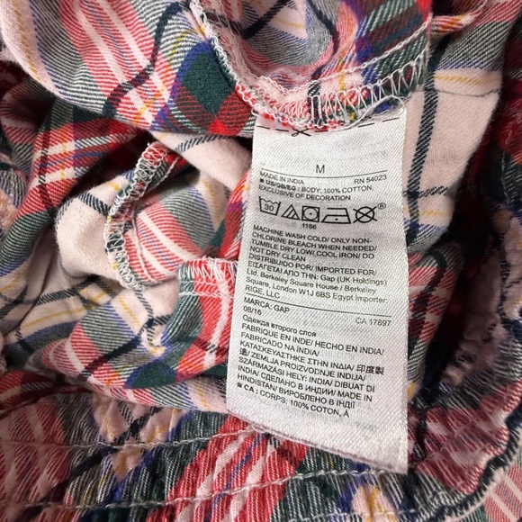 Gap + Pendelton Women's Plaid Lounge Pajama Pants Pink Size M Casual, Relax - Picture 6 of 10